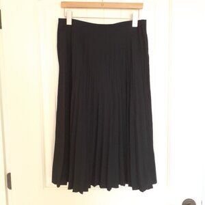 COS Pleated Midi Skirt Navy Blue Size 8